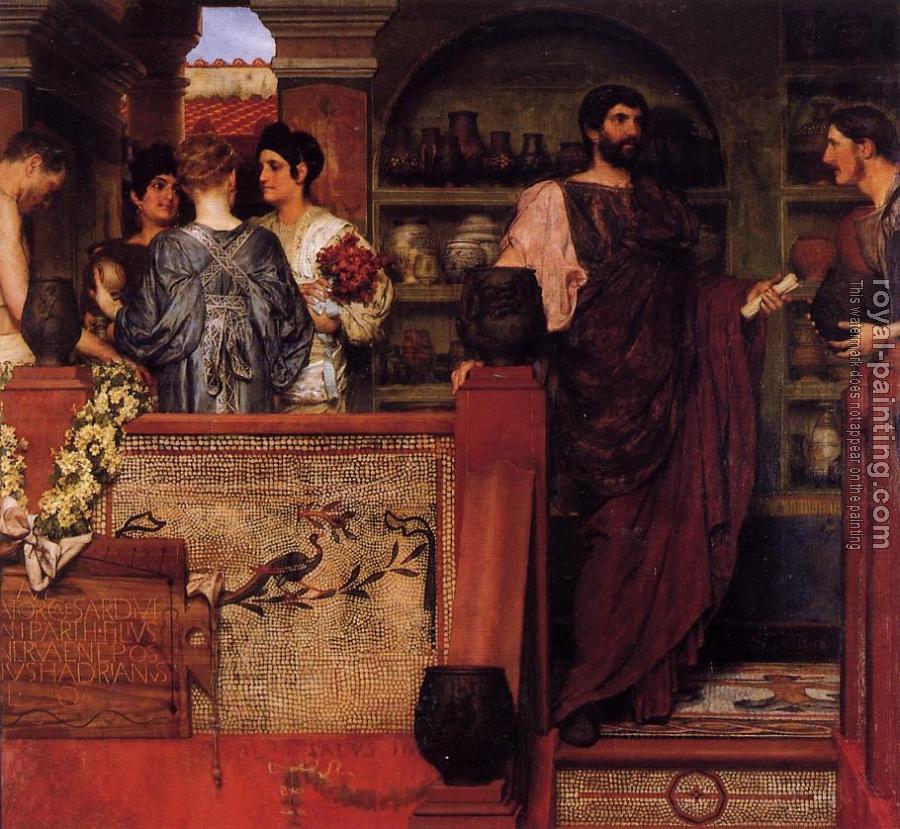 Sir Lawrence Alma-Tadema : Hadrian Visiting a Romano-British Pottery